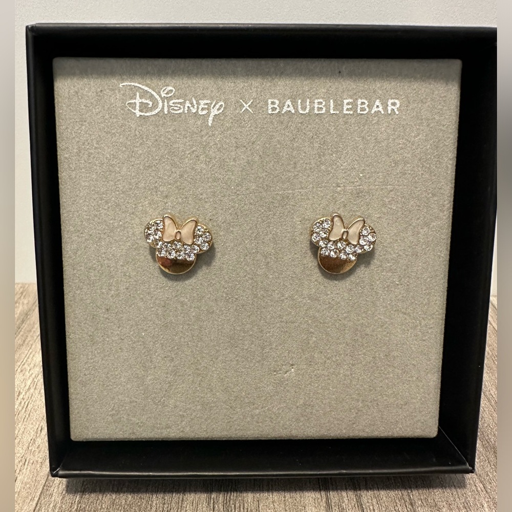 Bauble Bar Minnie Mouse Stud Earrings
